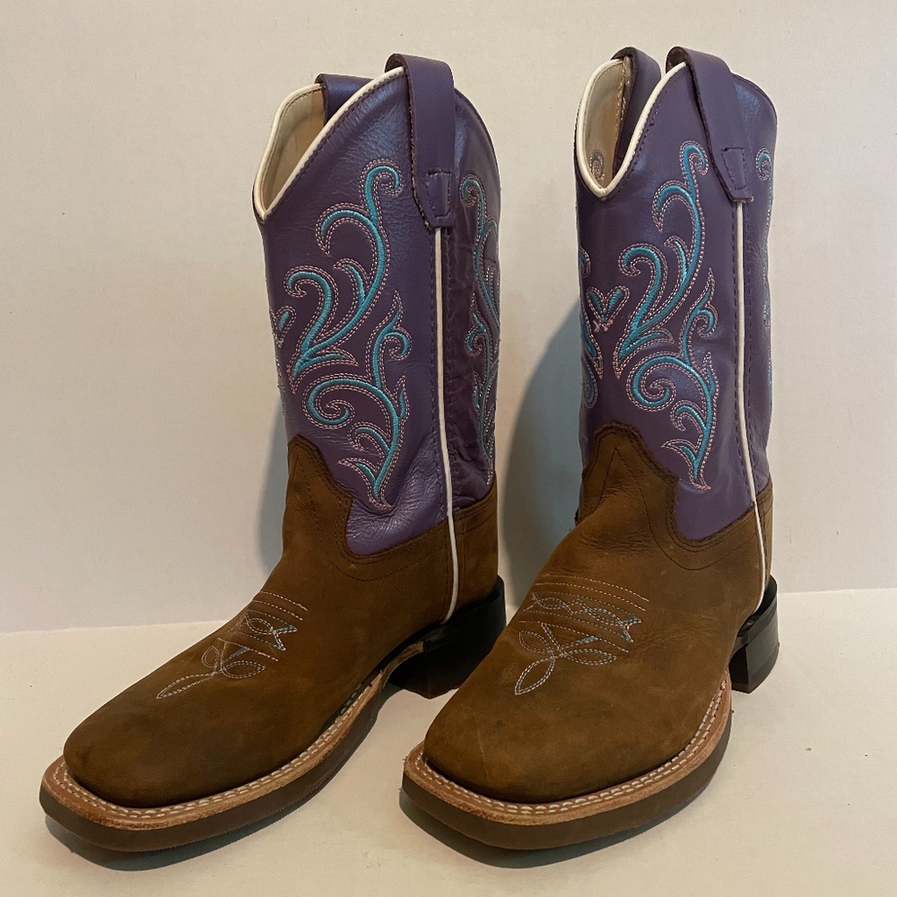 Toddler Girls  Old West boots, genuine leather size 12